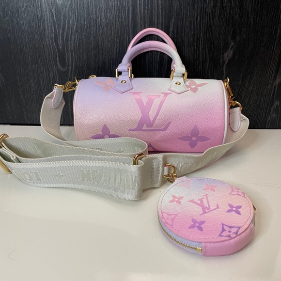 Louis Vuitton / Sunrise Pastel Monogram Coated Canvas Papillon BB Gold Hardware - Picture 2 of 9